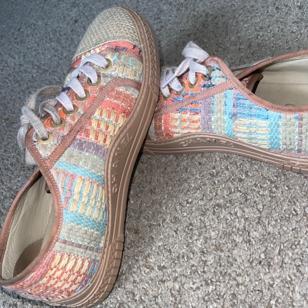Chanel Tweed Sneakers